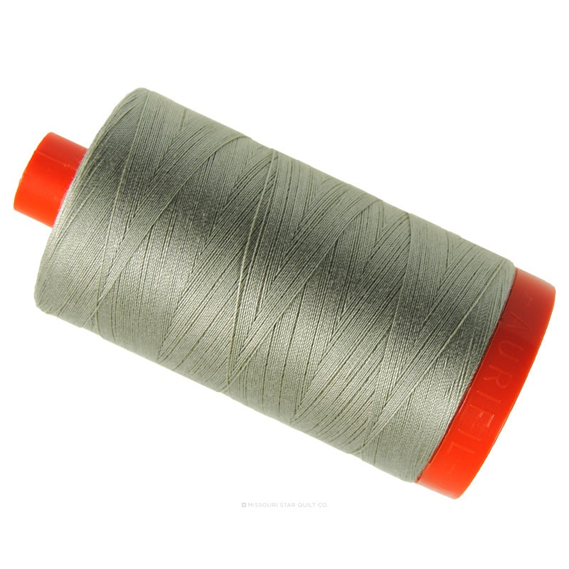 Aurifil 50 WT Cotton Mako Large Spool Thread Light Grey