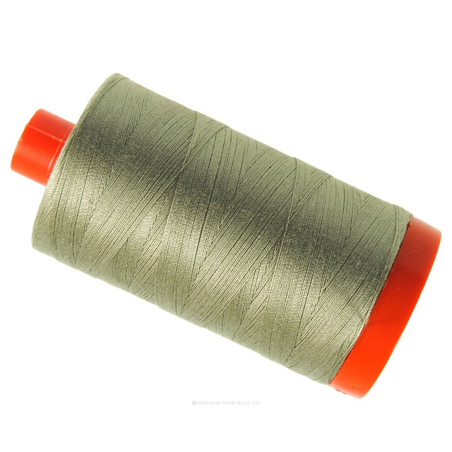 Aurifil 50 WT Cotton Mako Large Spool Thread Light Khaki Green