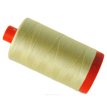 Aurifil 50 WT Cotton Mako Large Spool Thread Light Lemon