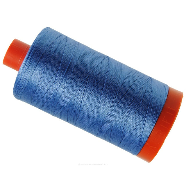 Aurifil 50 WT Cotton Mako Large Spool Thread Light Wedgewood