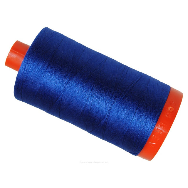 Aurifil 50 WT Cotton Mako Large Spool Thread Medium Blue