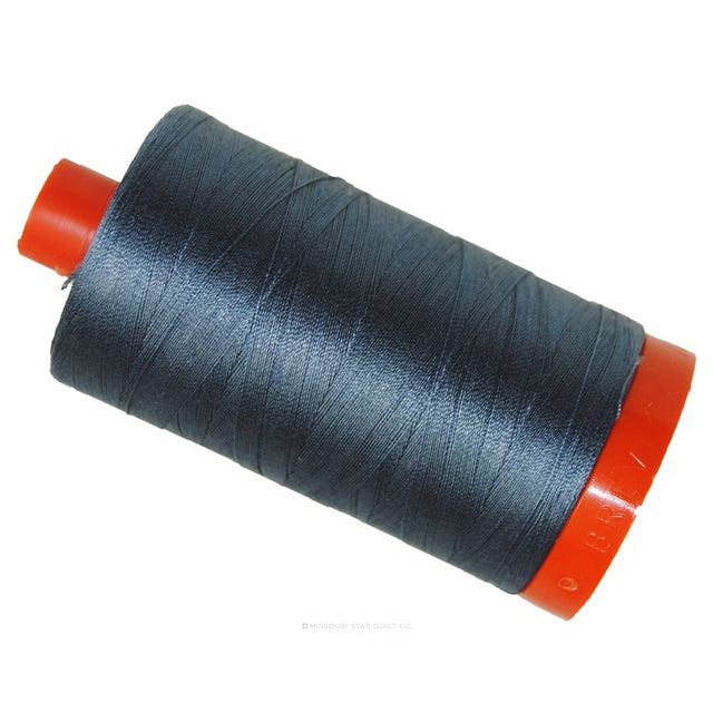 Aurifil 50 WT Cotton Mako Large Spool Thread Medium Grey