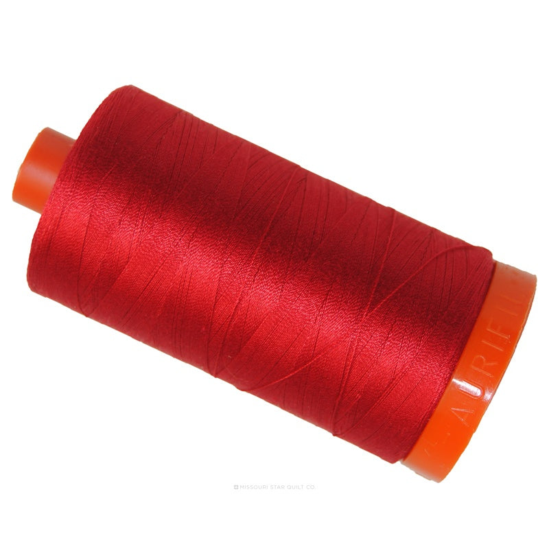 Aurifil 50 WT Cotton Mako Large Spool Thread Red