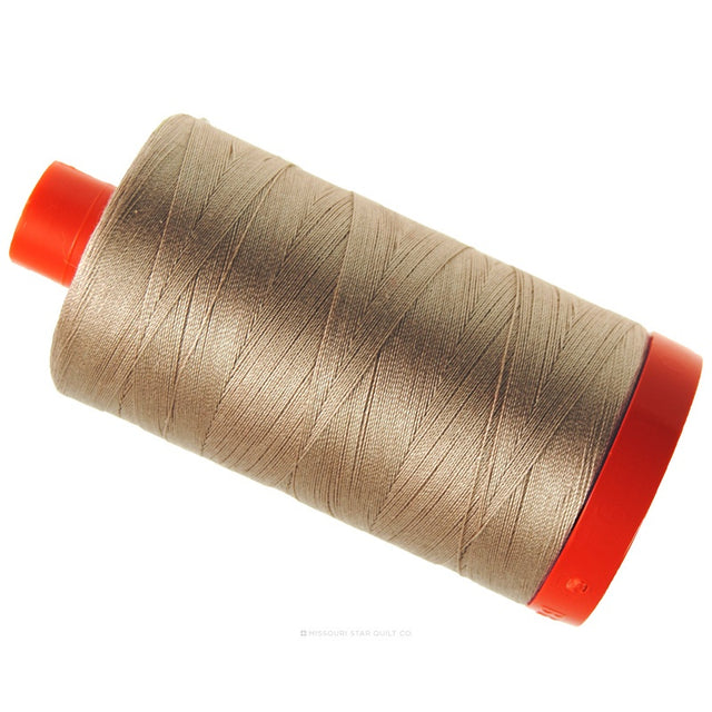 Aurifil 50 WT Cotton Mako Large Spool Thread Sand