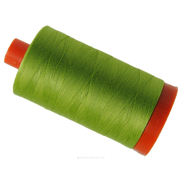 Aurifil 50 WT Cotton Mako Large Spool Thread Spring Green