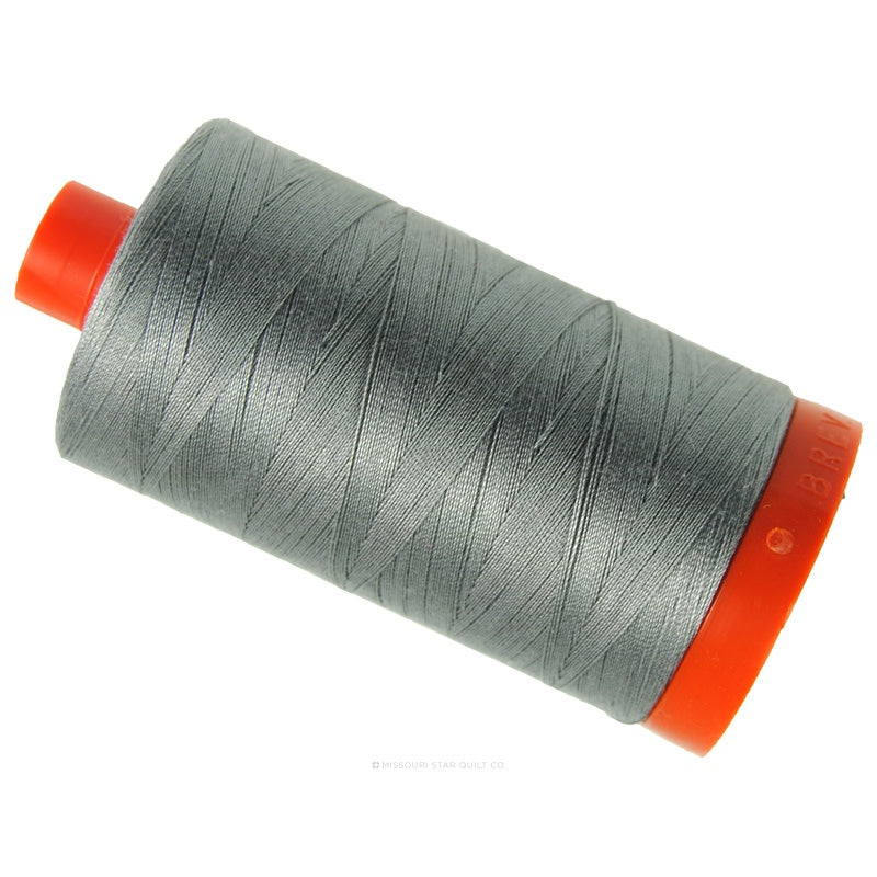 Aurifil 50 WT Cotton Mako Large Spool Thread Stainless Steel