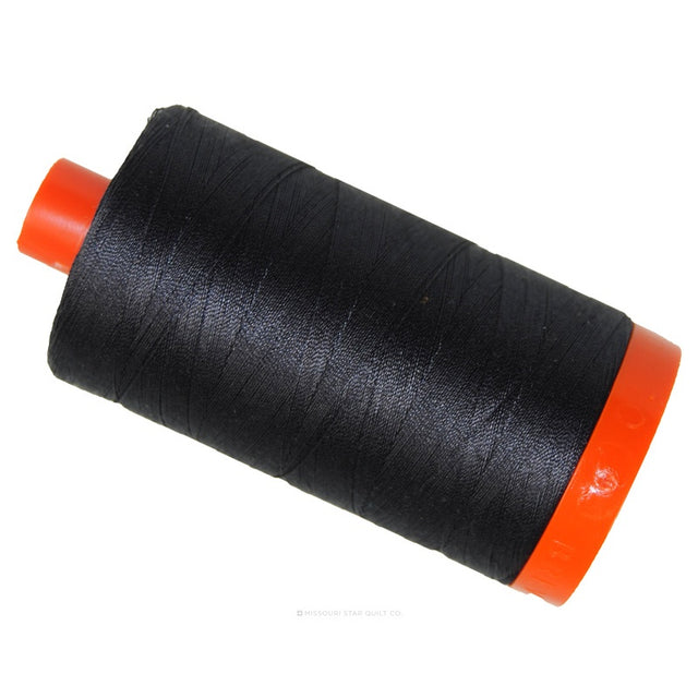 Aurifil 50 WT Cotton Mako Large Spool Thread Very Dark Grey