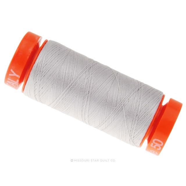 Aurifil 50 WT Cotton Mako Spool Thread Aluminum