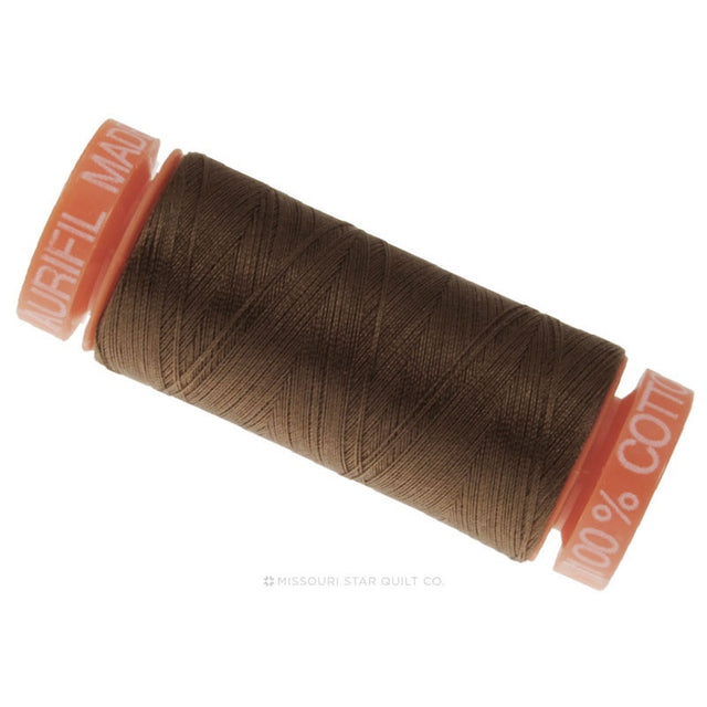 Aurifil 50 WT Cotton Mako Spool Thread Bark