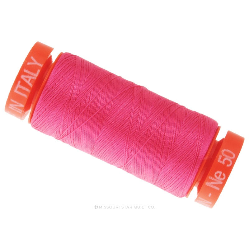 Aurifil 50 WT Cotton Mako Spool Thread Blossom Pink