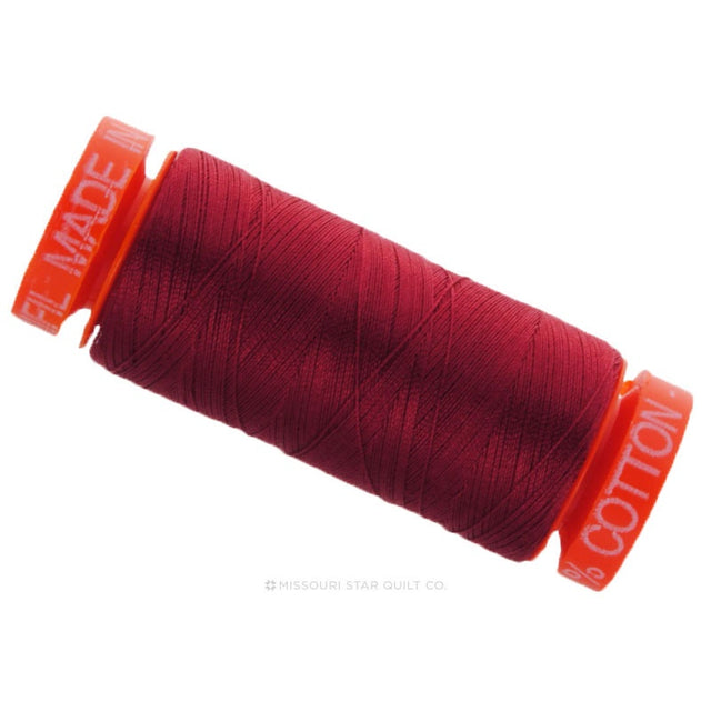 Aurifil 50 WT Cotton Mako Spool Thread Burgundy