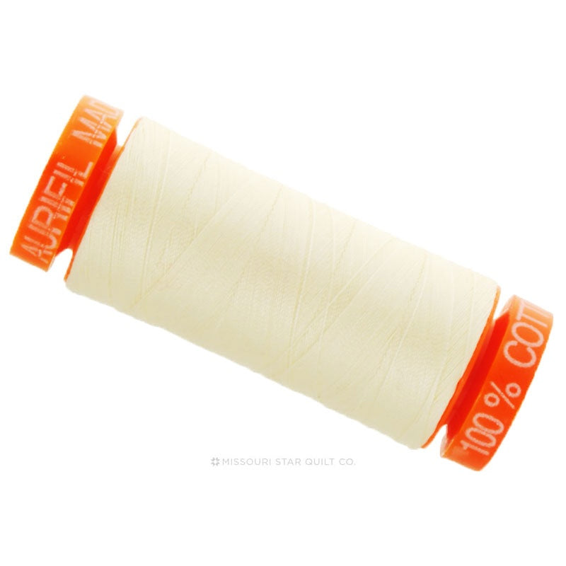 Aurifil 50 WT Cotton Mako Spool Thread Chalk