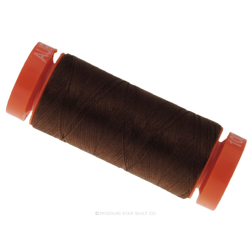 Aurifil 50 WT Cotton Mako Spool Thread Chocolate