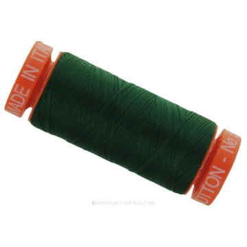 Aurifil 50 WT Cotton Mako Spool Thread Forest Green