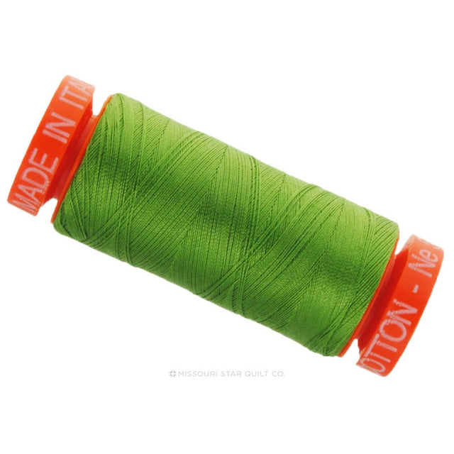 Aurifil 50 WT Cotton Mako Spool Thread Grass Green