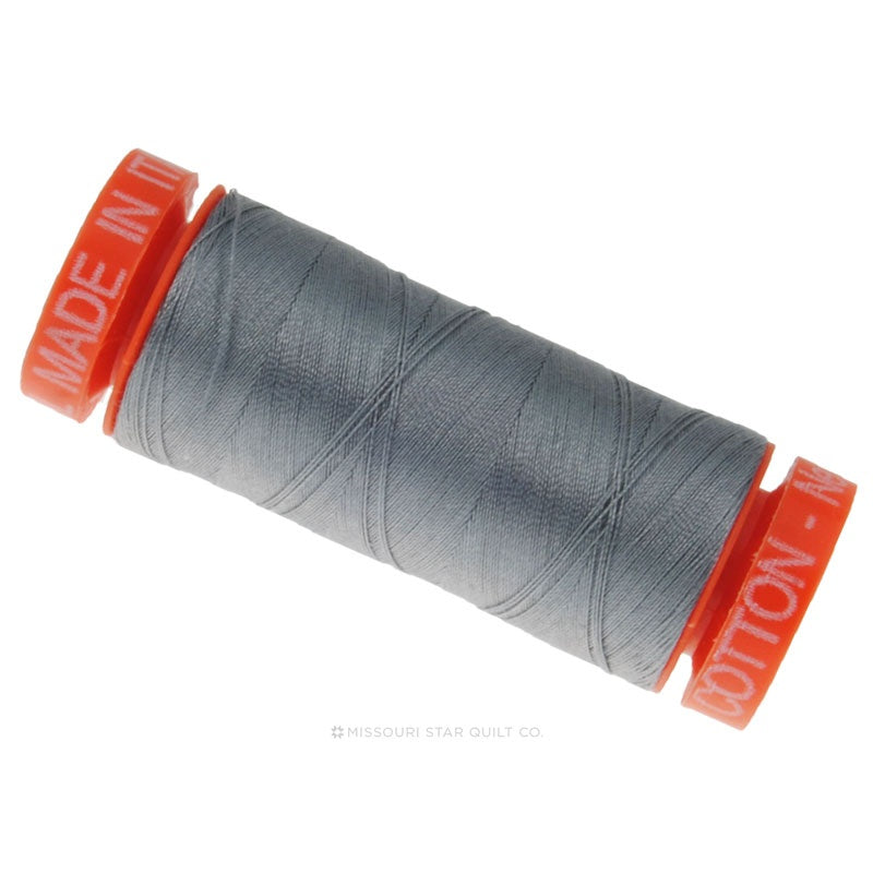 Aurifil 50 WT Cotton Mako Spool Thread Grey