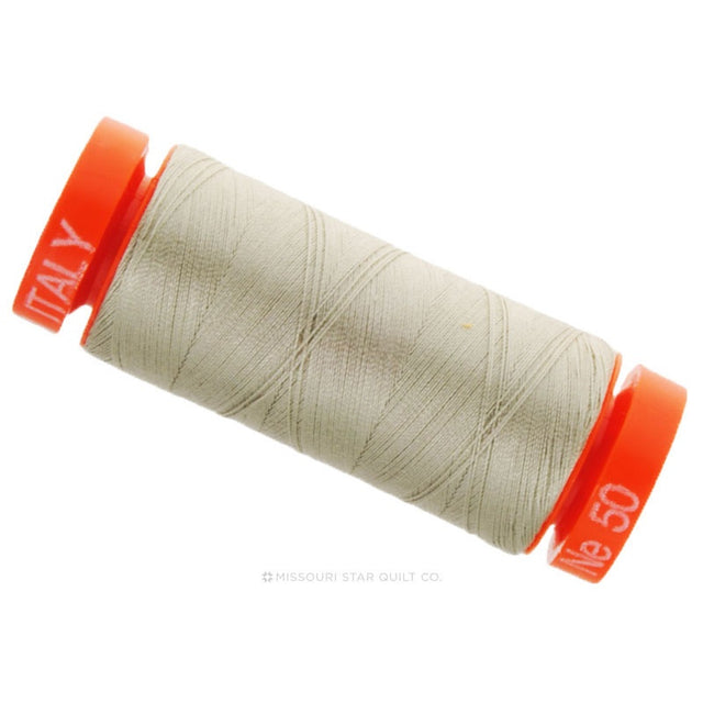 Aurifil 50 WT Cotton Mako Spool Thread Light Grey