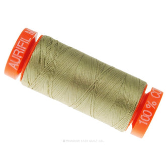 Aurifil 50 WT Cotton Mako Spool Thread Light Khaki Green