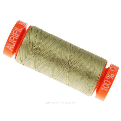 Aurifil 50 WT Cotton Mako Spool Thread Light Khaki Green