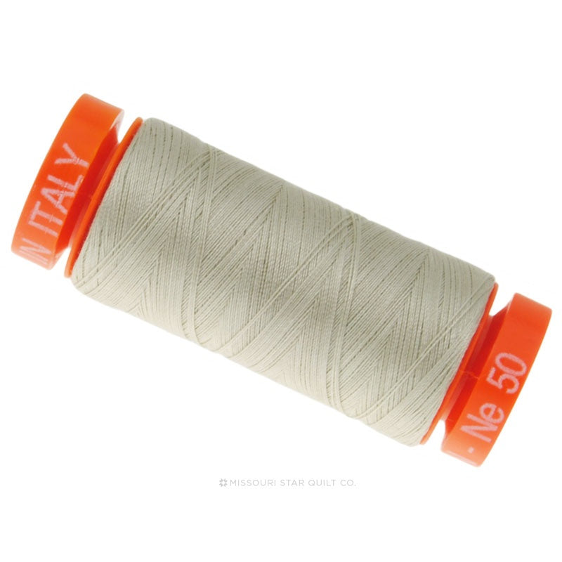 Aurifil 50 WT Cotton Mako Spool Thread Moondust