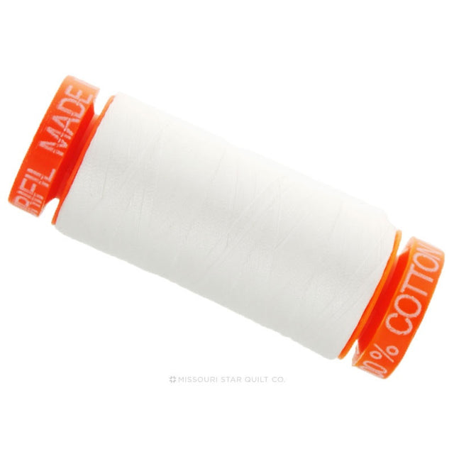 Aurifil 50 WT Cotton Mako Spool Thread Natural White