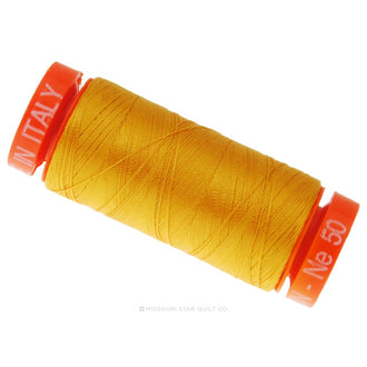 Aurifil 50 WT Cotton Mako Spool Thread Orange Mustard
