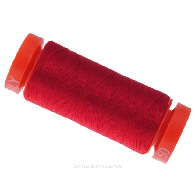 Aurifil 50 WT Cotton Mako Spool Thread Red