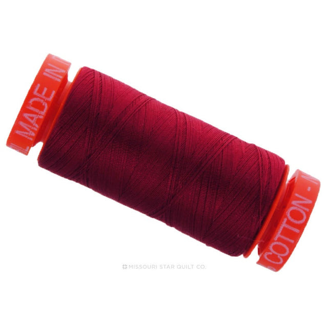 Aurifil 50 WT Cotton Mako Spool Thread Red Wine