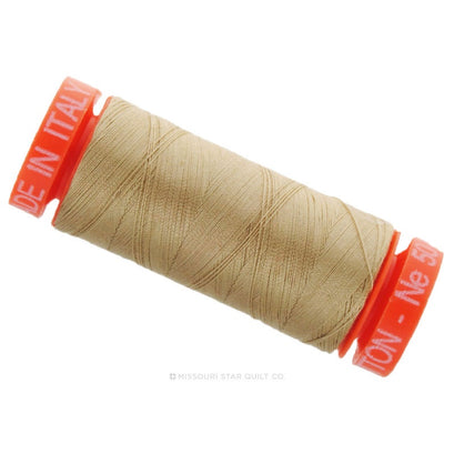 Aurifil 50 WT Cotton Mako Spool Thread Sand