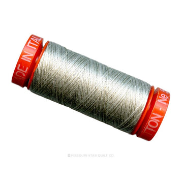 Aurifil 50 WT Cotton Mako Spool Thread Silver Moon