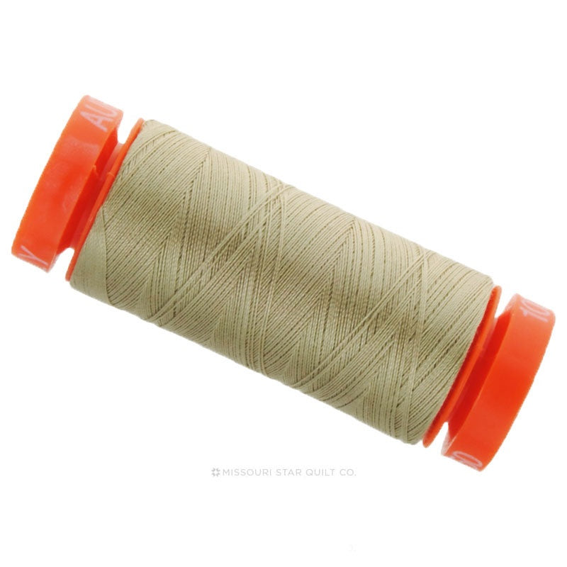 Aurifil 50 WT Cotton Mako Spool Thread Stone