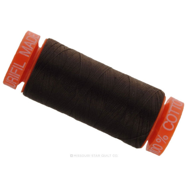 Aurifil 50 WT Cotton Mako Spool Thread Very Dark Bark