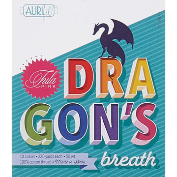 AURIfil Tula Pink Dragon's Breath 50WT Cotton Thread Collection - 10 Small Spool Pack Alternative View #1