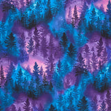 Aurora - Trees Purple Yardage Primary Image