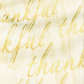 Autumn Beauties - Words Ivory Metallic Yardage Alternative View #1