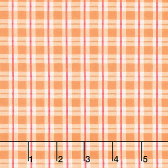 Autumn Day - Plaid Orange Yardage
