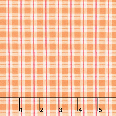 Autumn Day - Plaid Orange Yardage