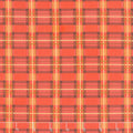 Autumn Leaves - Traditional Harvest Plaid Red Metallic Yardage