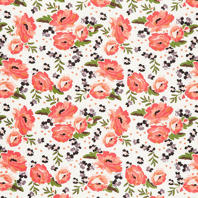 Ava Kate - Floral Cream Yardage