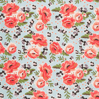 Ava Kate - Floral Seafoam Yardage