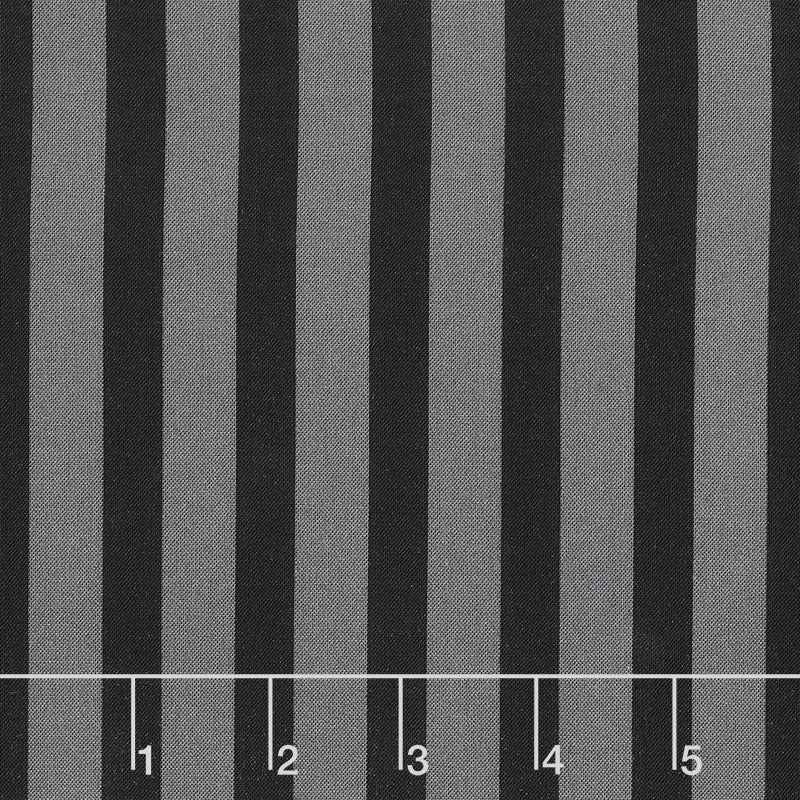 Ava Kate - Stripe Black Yardage