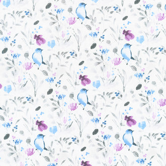 Awakenings - Birds and Branches White Yardage