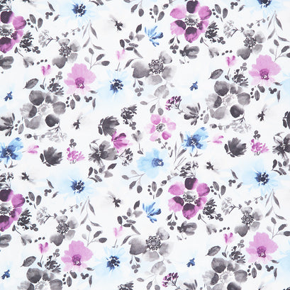 Awakenings - Large Floral Blue Yardage