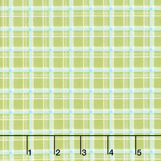 Hello Spring - Plaid Green Yardage
