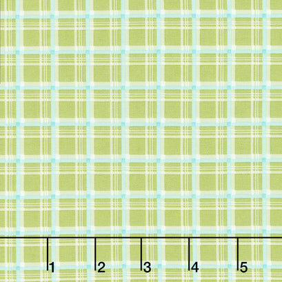 Hello Spring - Plaid Green Yardage
