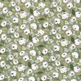 Christmas Eve - Christmas in Bloom Pine Yardage