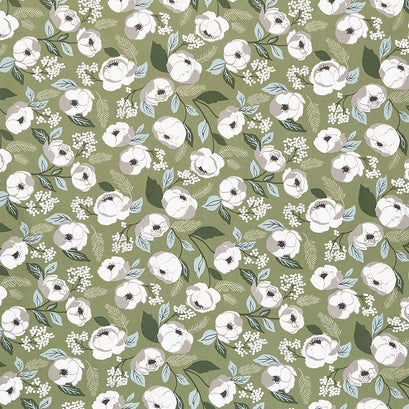 Christmas Eve - Christmas in Bloom Pine Yardage