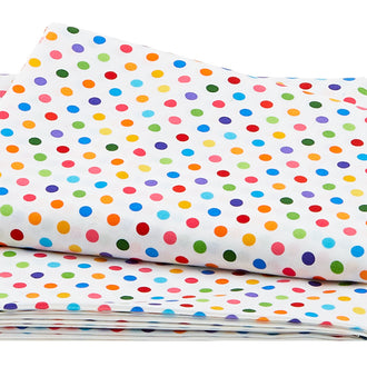 Color Play Small Multi Dots White 2 yard cut