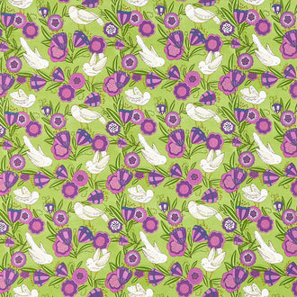 Pansy's Posies - Birdies In The Posies Leaf Yardage