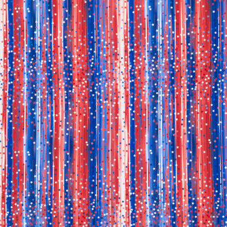 Lady Liberty - Rain Shine Stars & Stripes USA Yardage